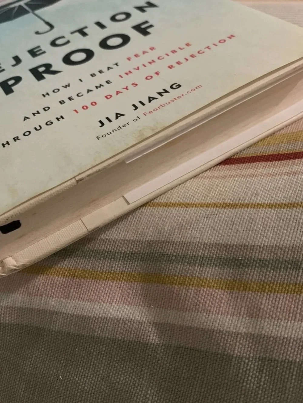 Rejection Proof Jia Jiang Hardcover 100 Days of Rejection Self Help Book Growth